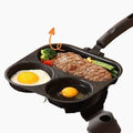 3-in-1 Breakfast Non Stick Cast Iron Pan