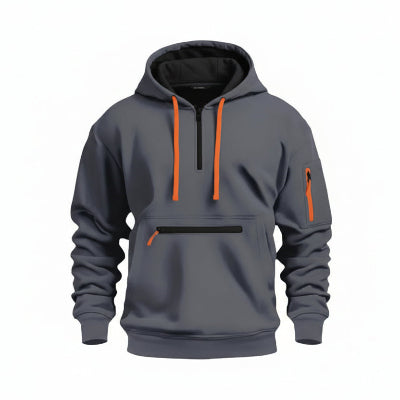 Mens Casual Zipper Hoodie