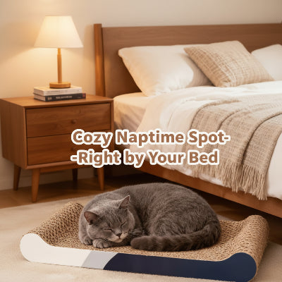 Rainbow Bone-Shaped Cat Scratching Board